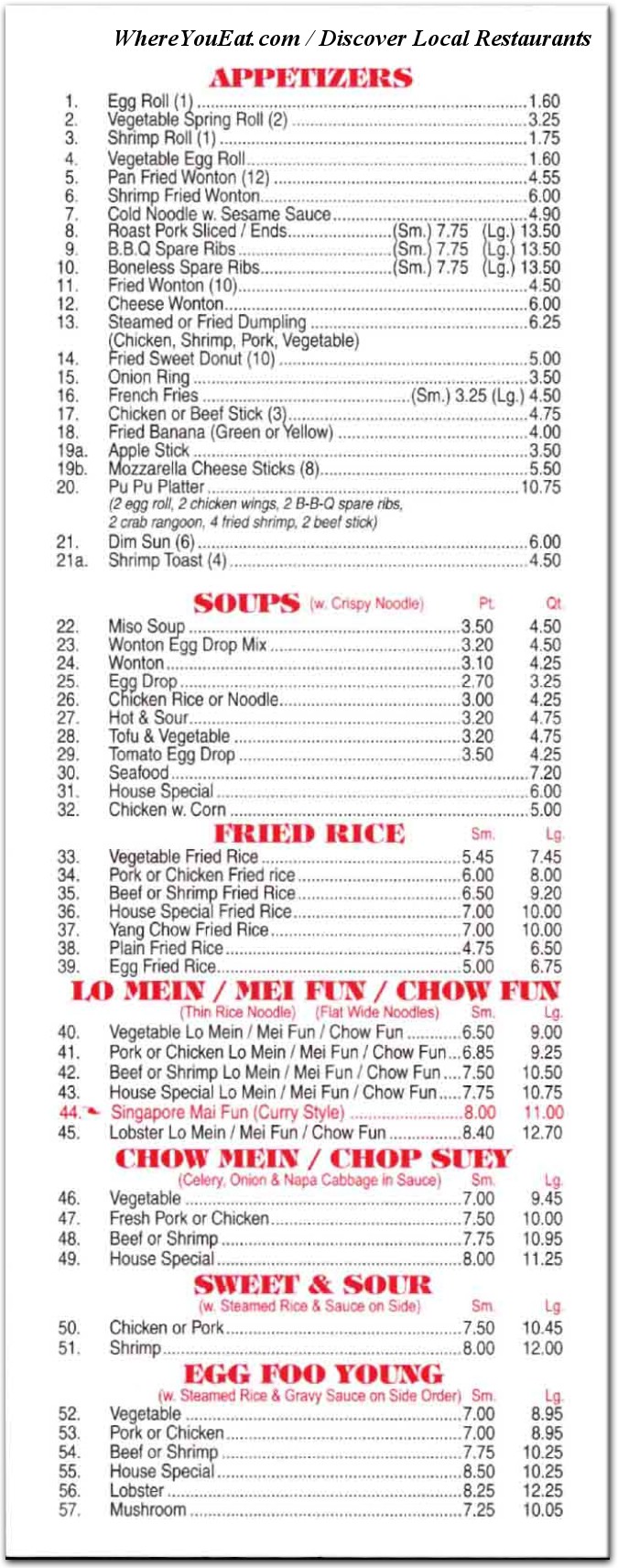 menu image