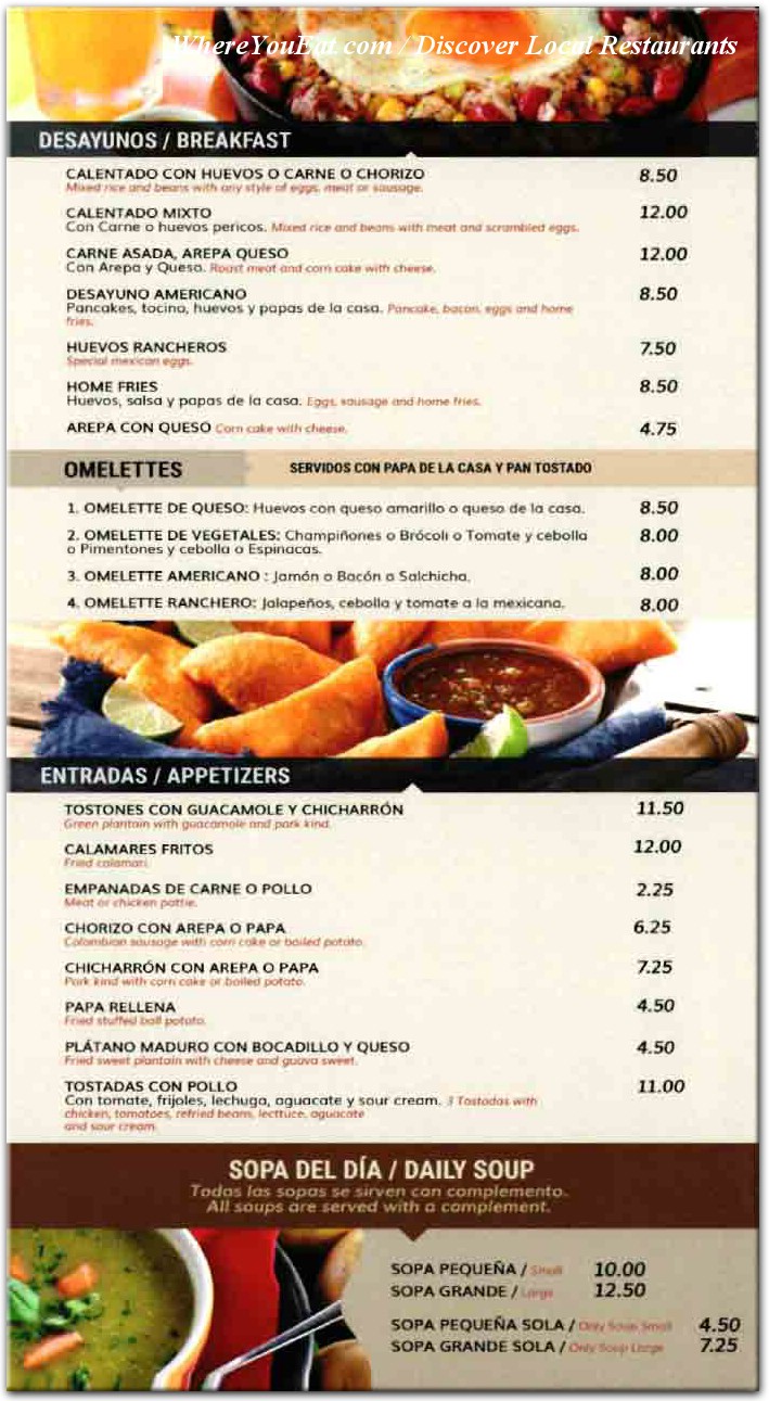 menu image