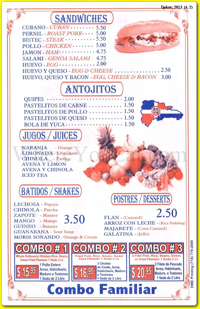 menu image