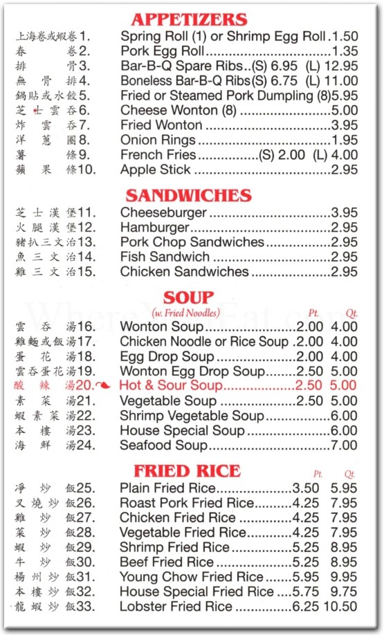 menu image