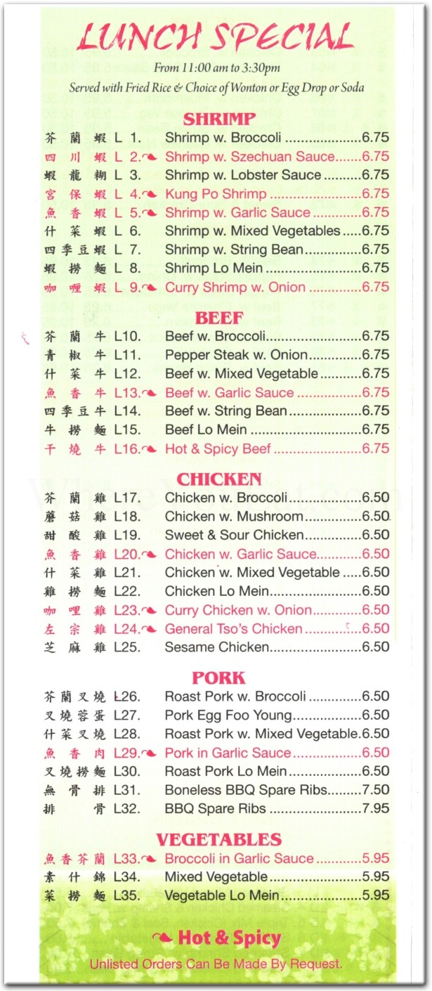 menu image