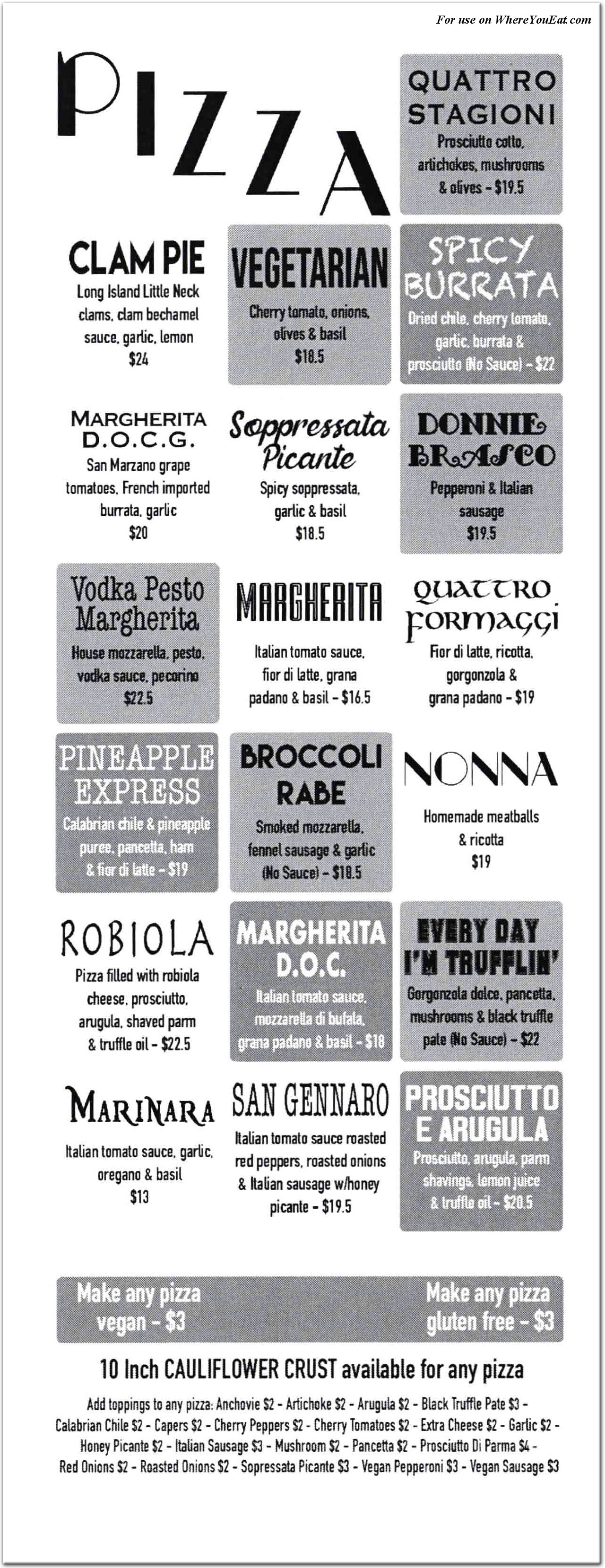 menu image