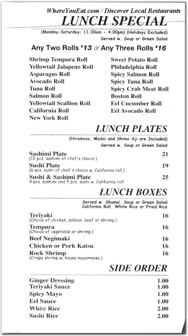 menu image