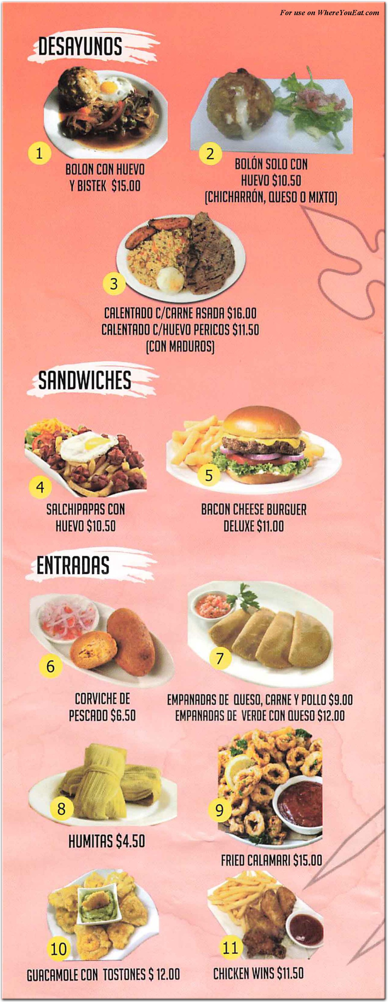 menu image