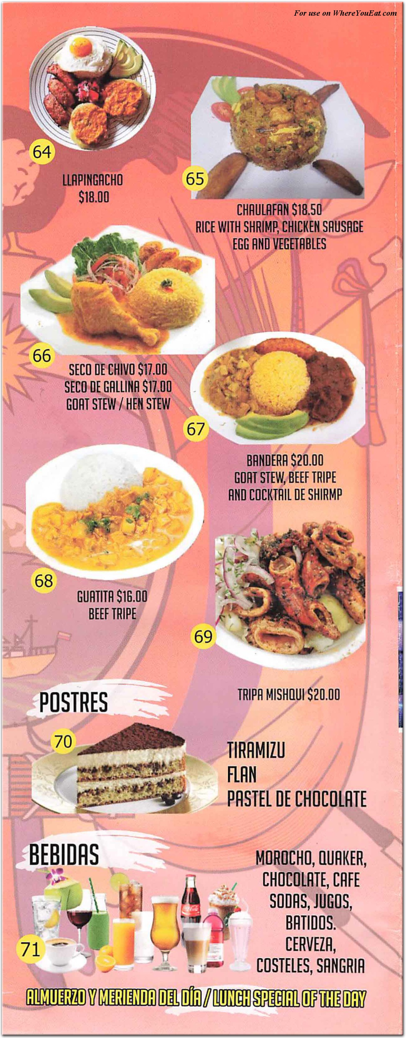 menu image