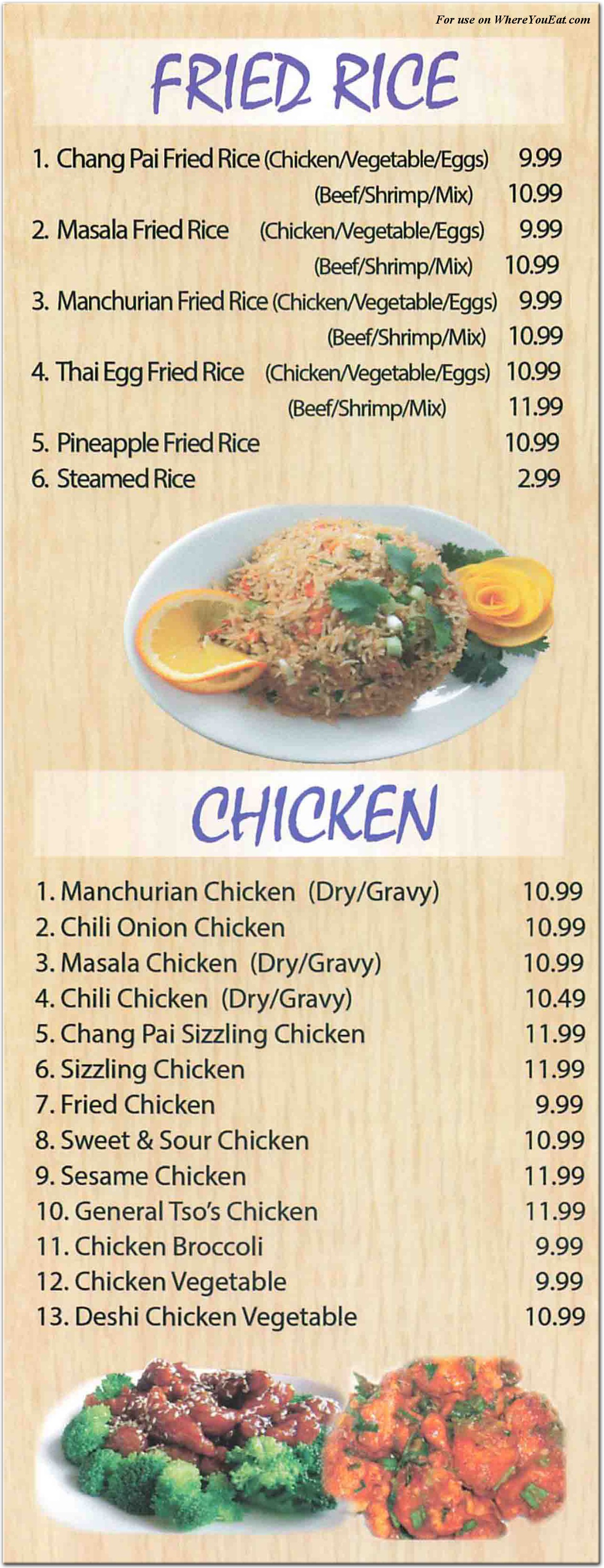 menu image