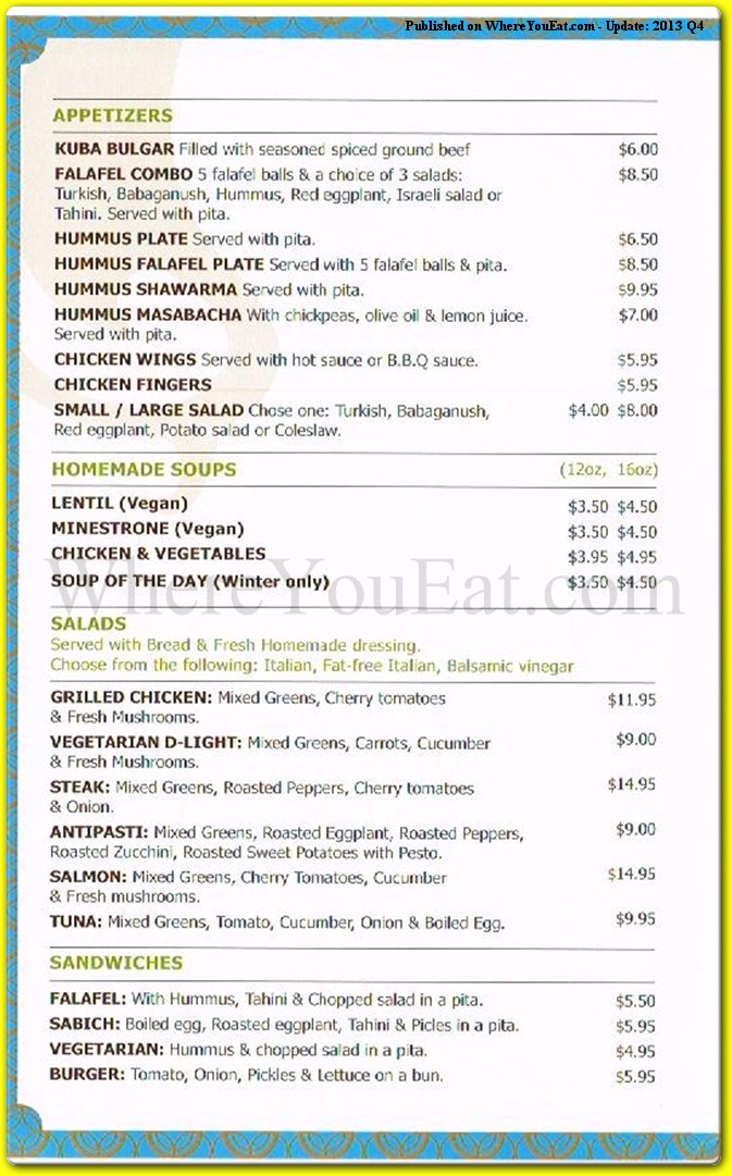 menu image