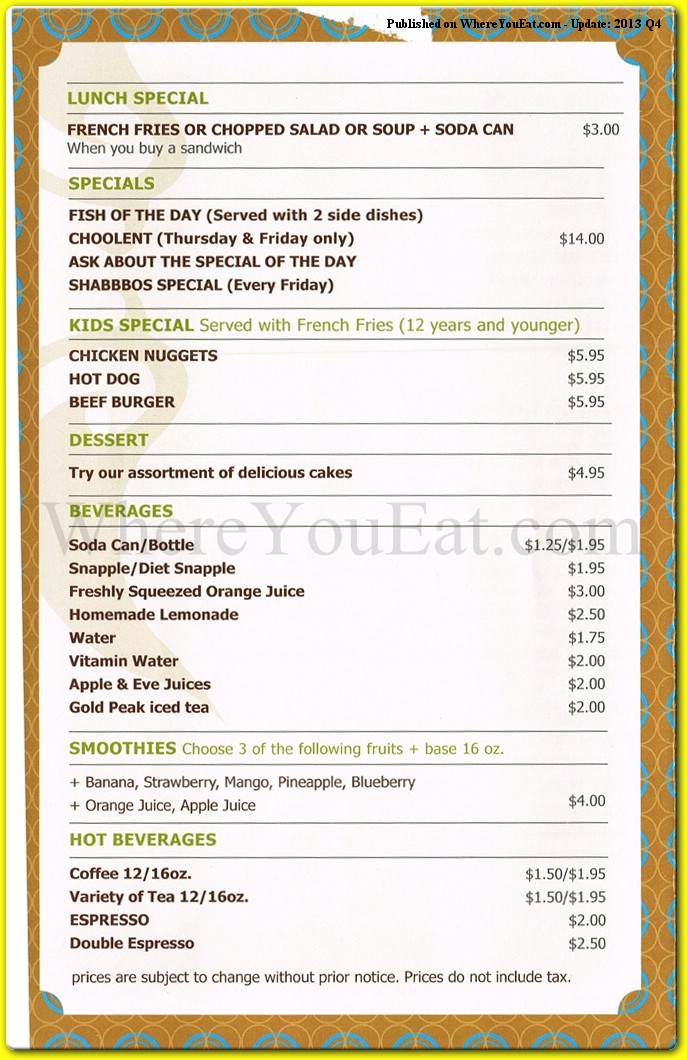 menu image