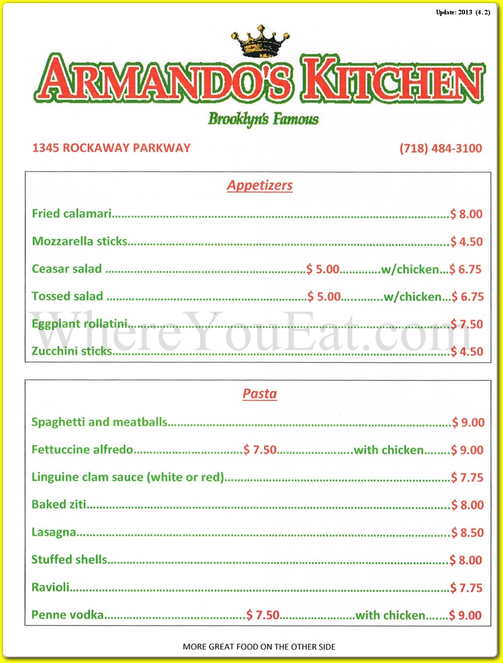 menu image