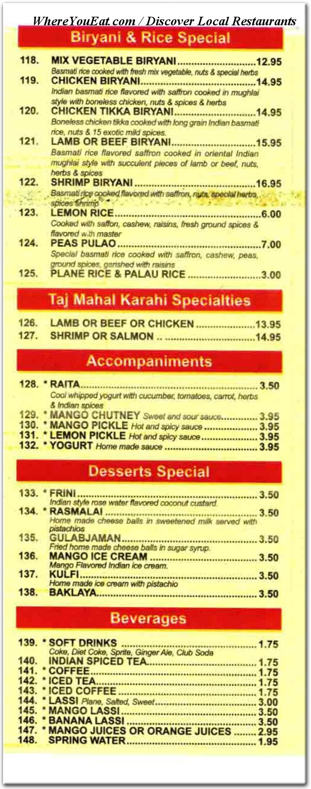 menu image