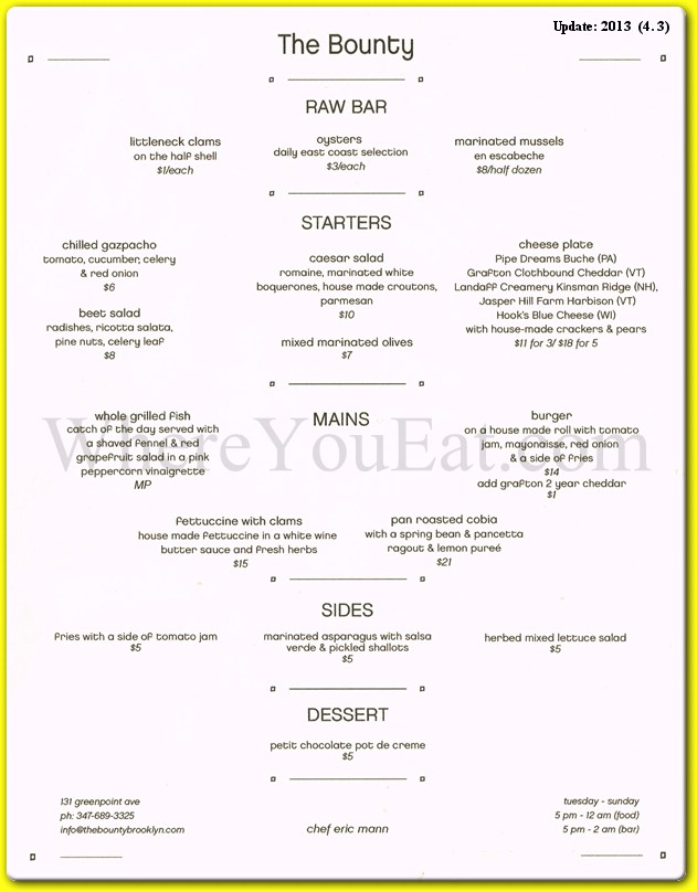 menu image