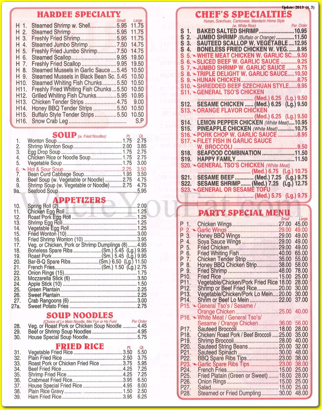 menu image