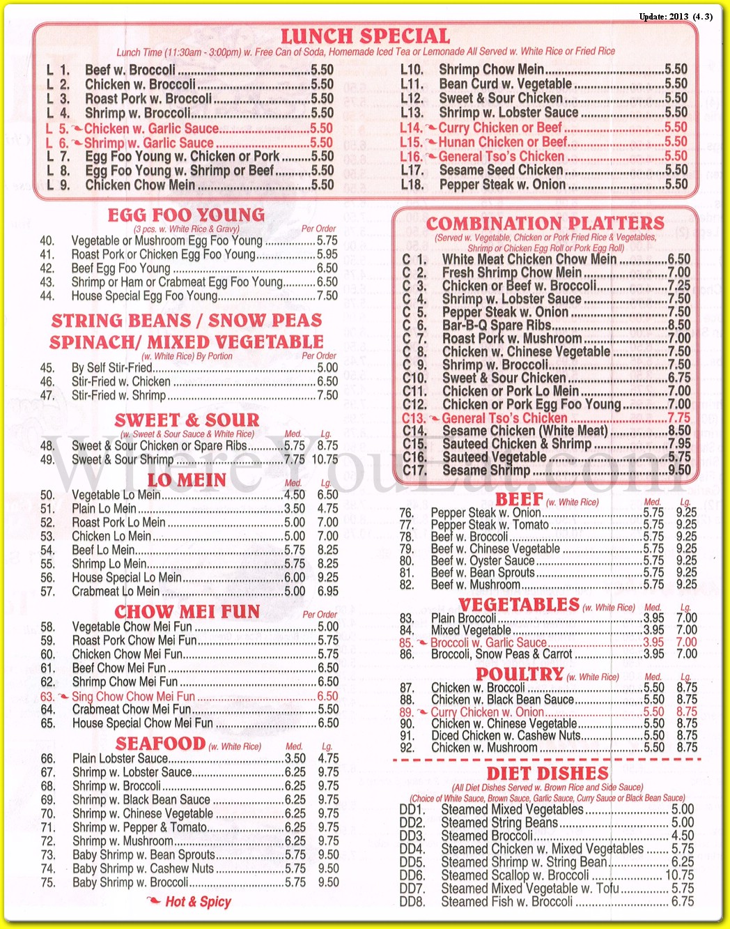 menu image