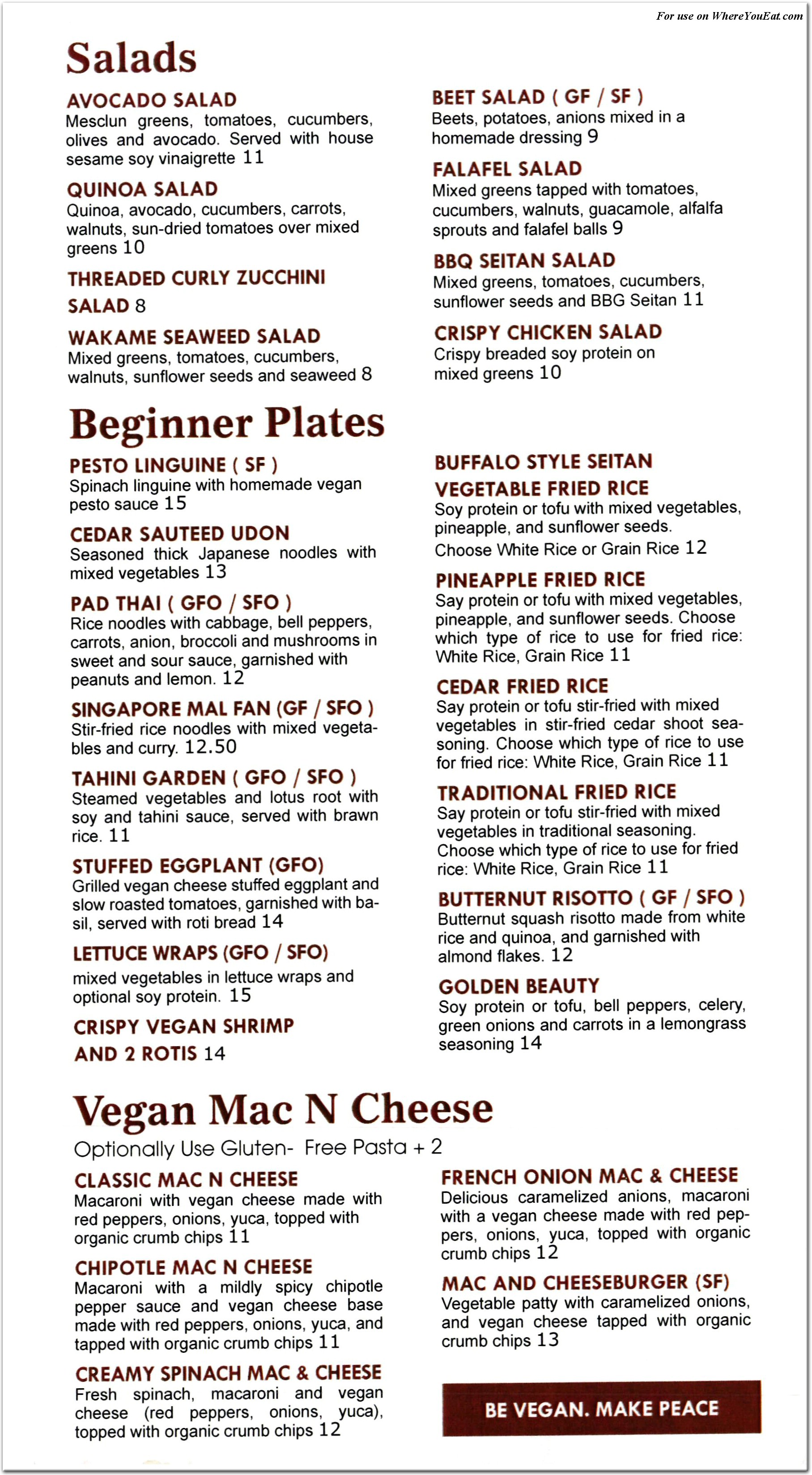 menu image