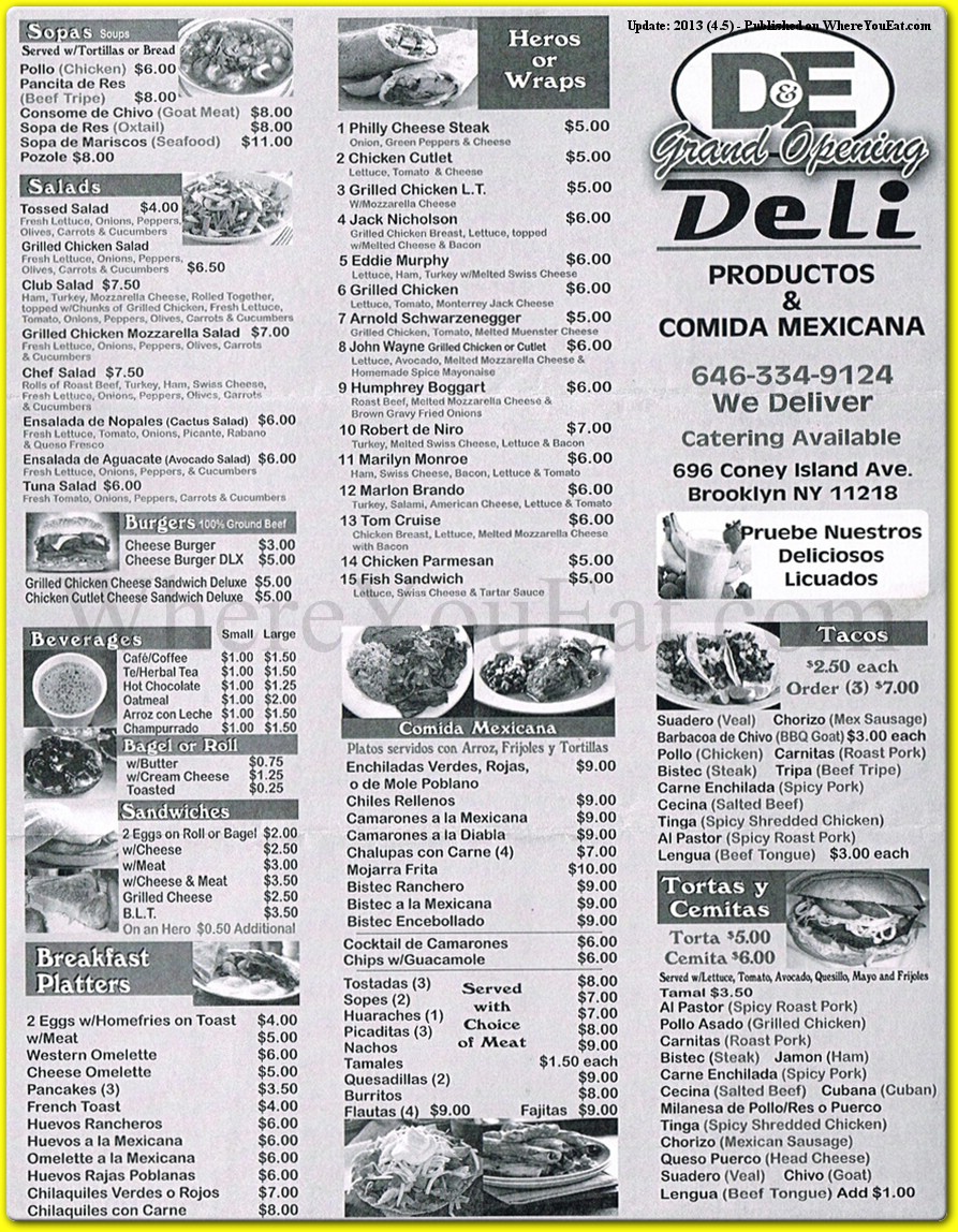 menu image