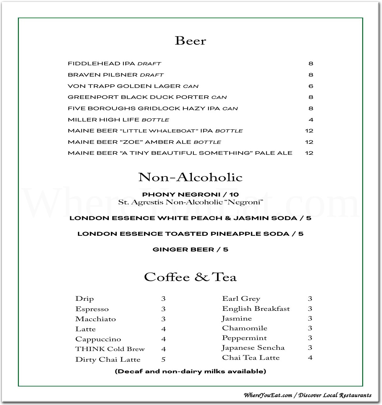 menu image