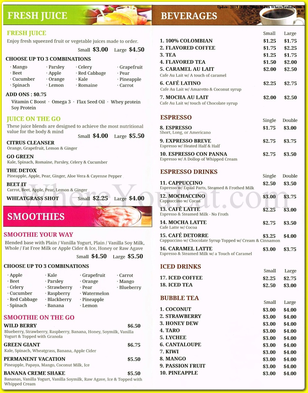 menu image