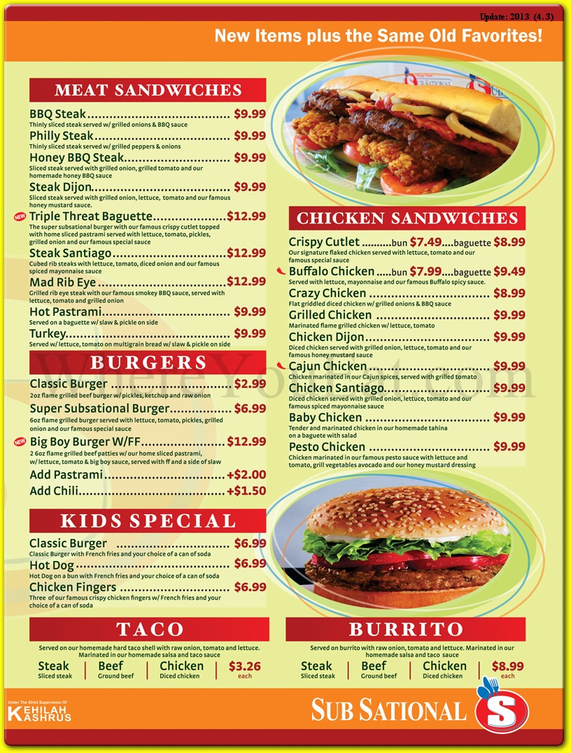 menu image