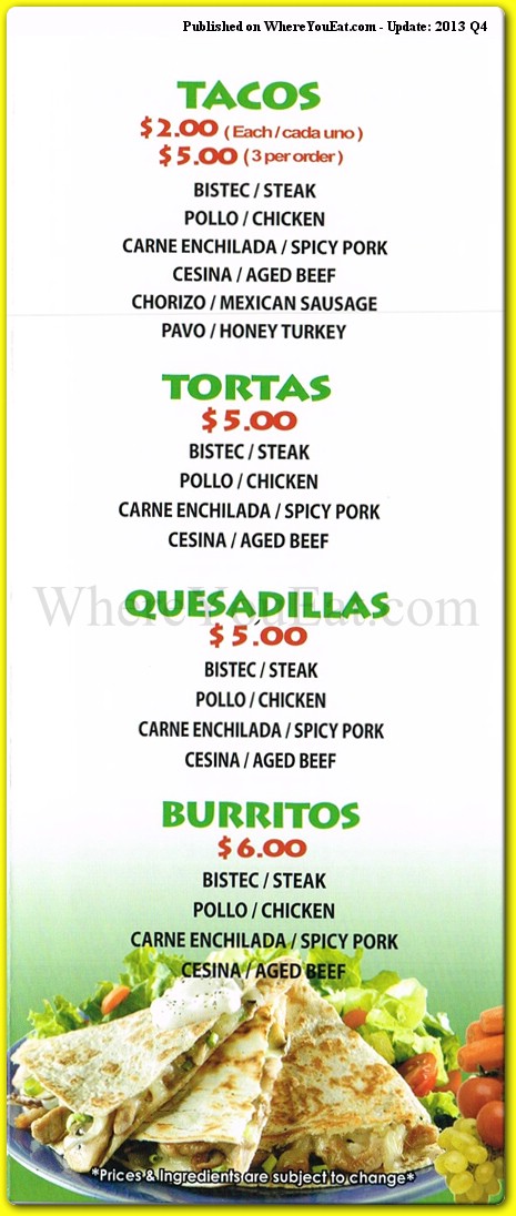 menu image