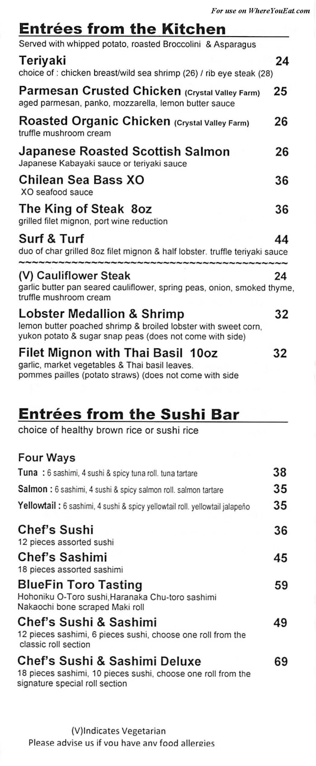 menu image