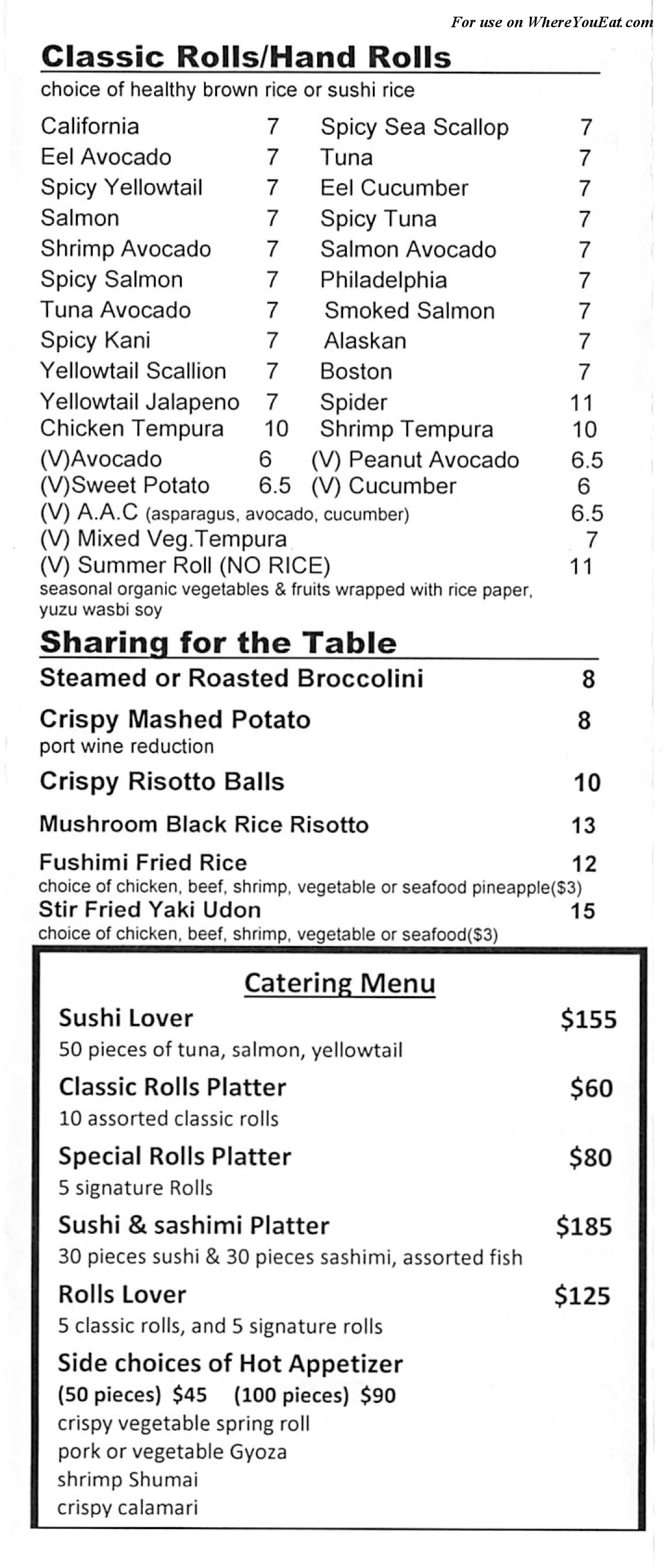 menu image