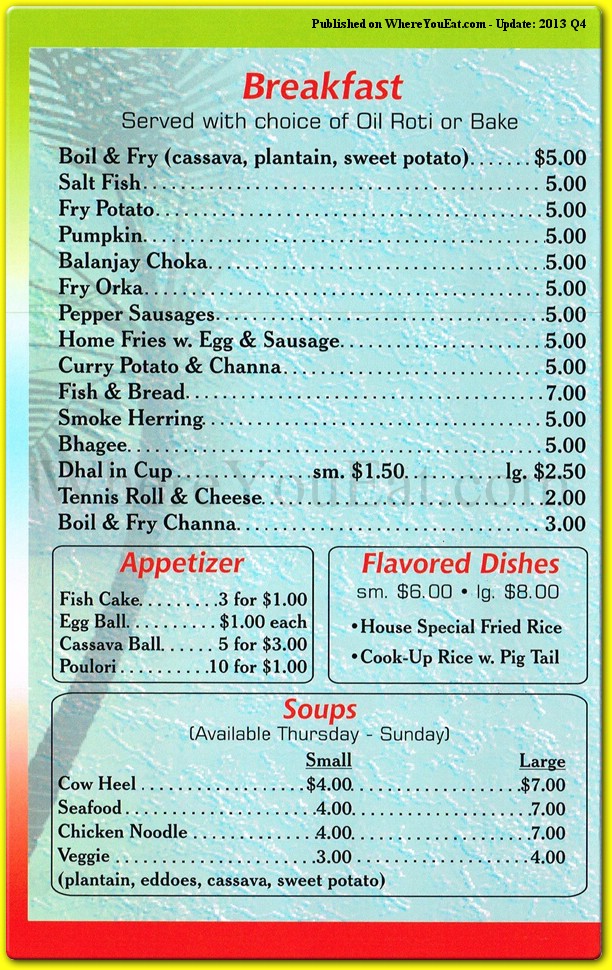 menu image