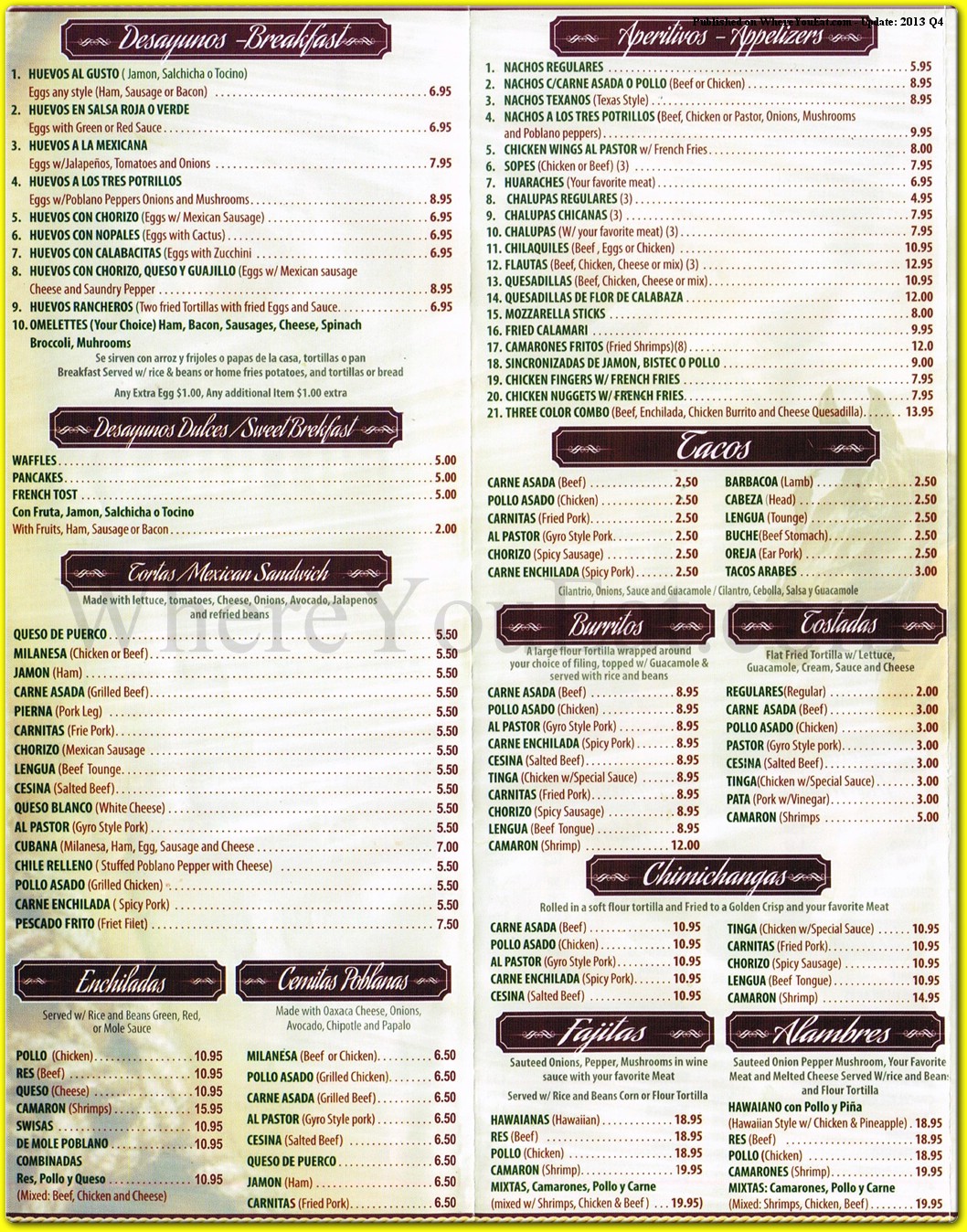 menu image