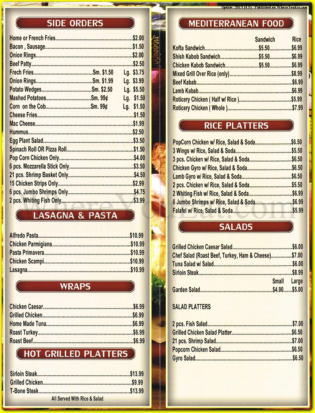 menu image