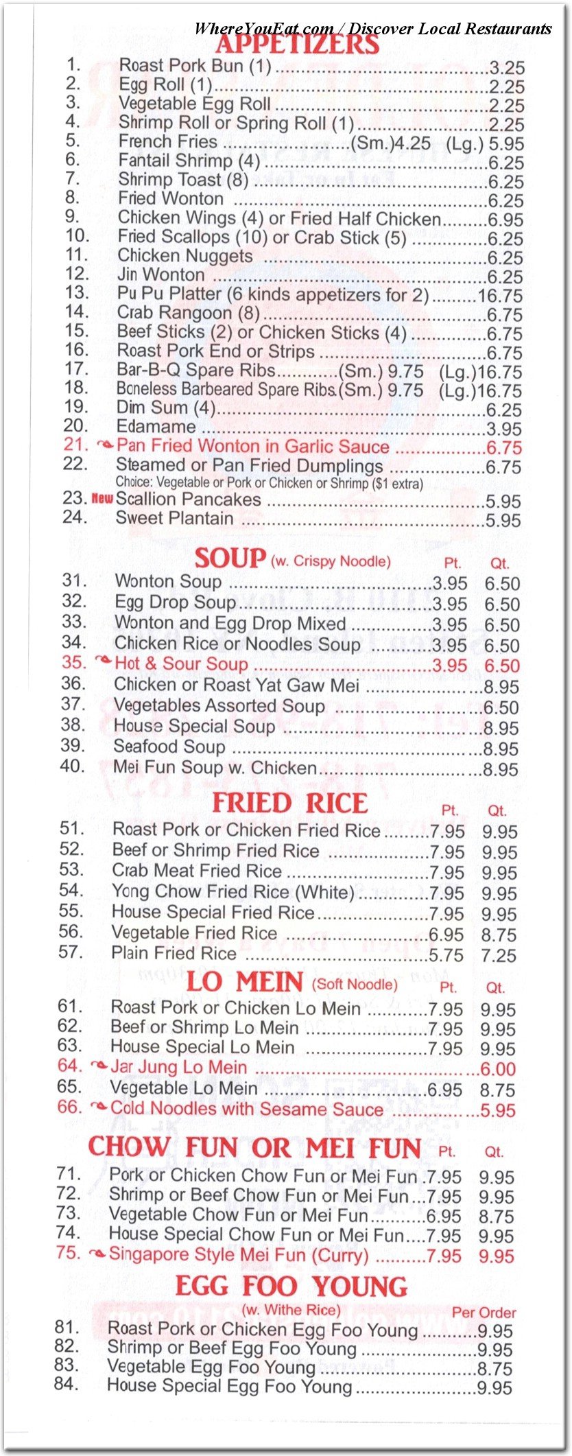 menu image