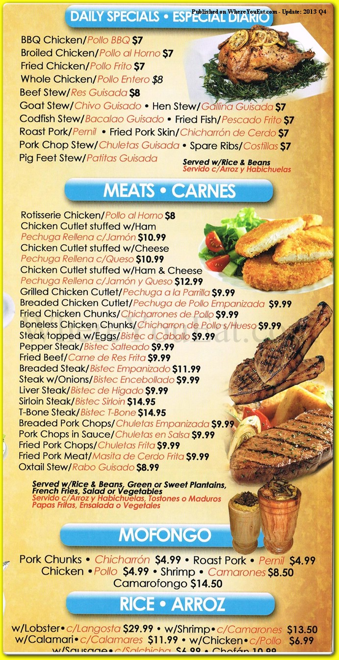 menu image