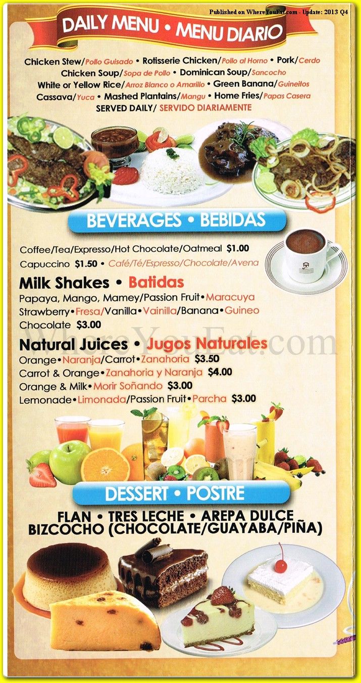 menu image