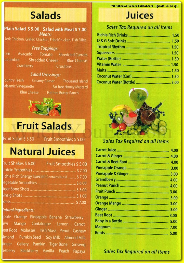 menu image