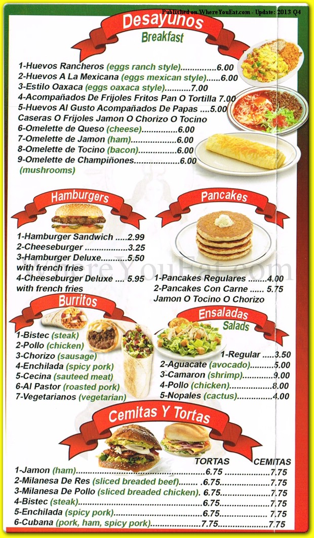 menu image