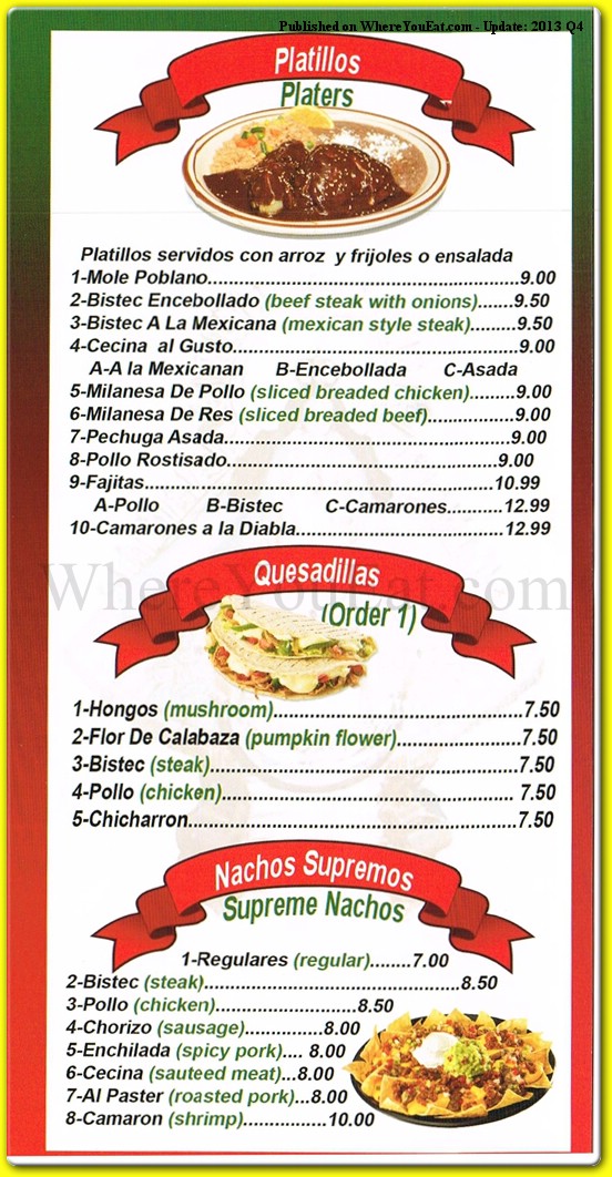 menu image