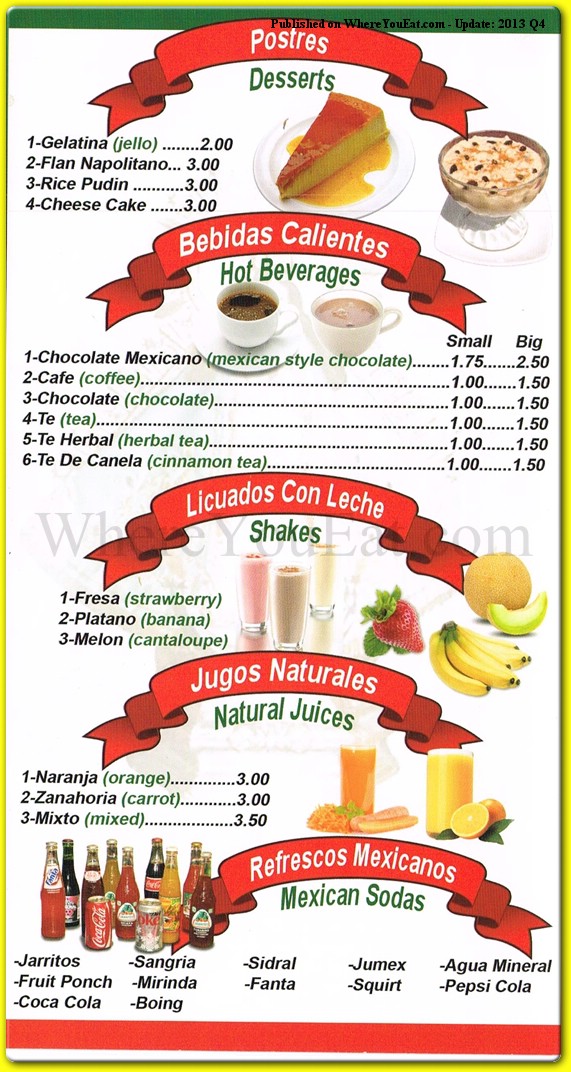 menu image