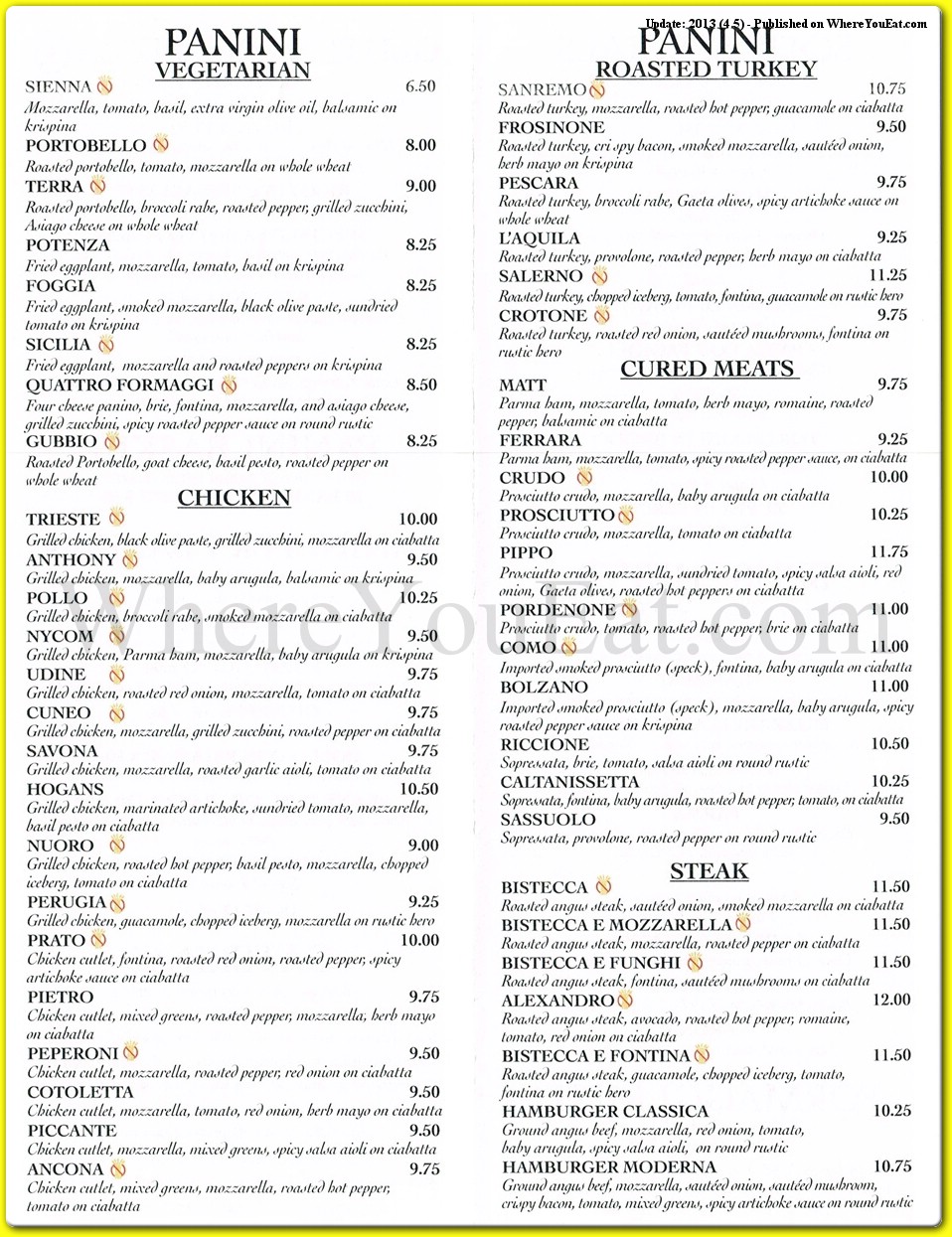 menu image