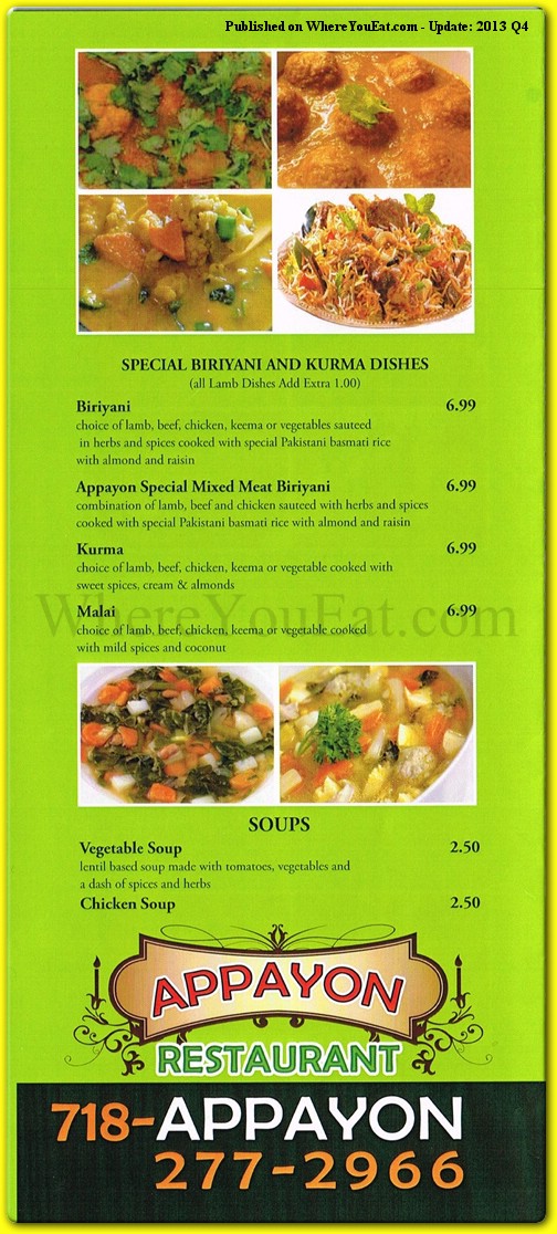 menu image