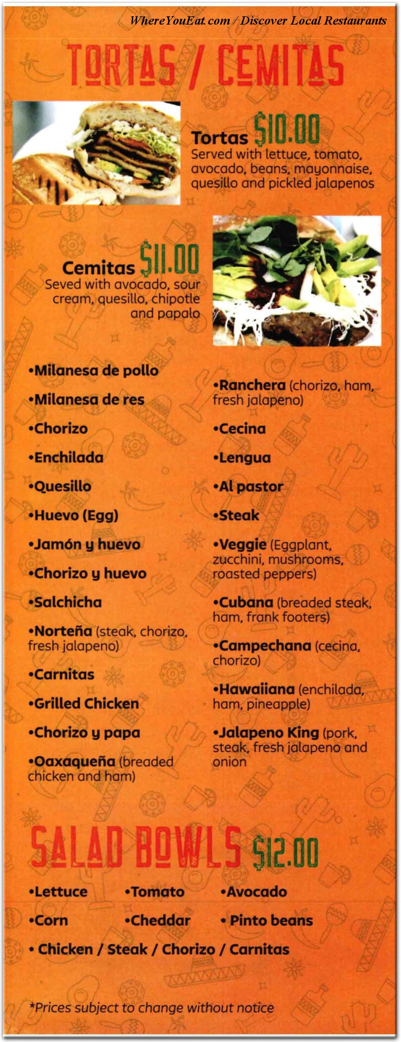 menu image