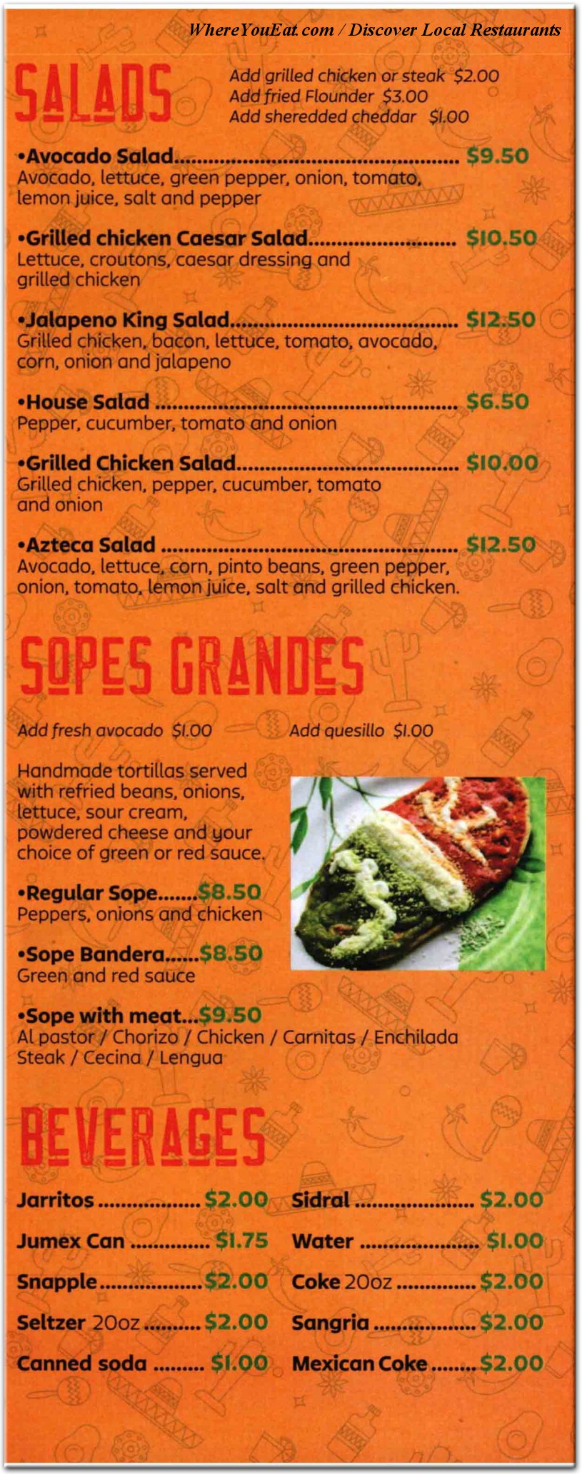 menu image