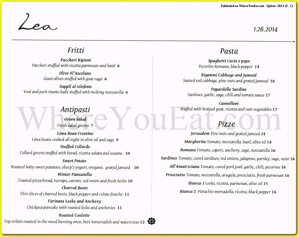 menu image