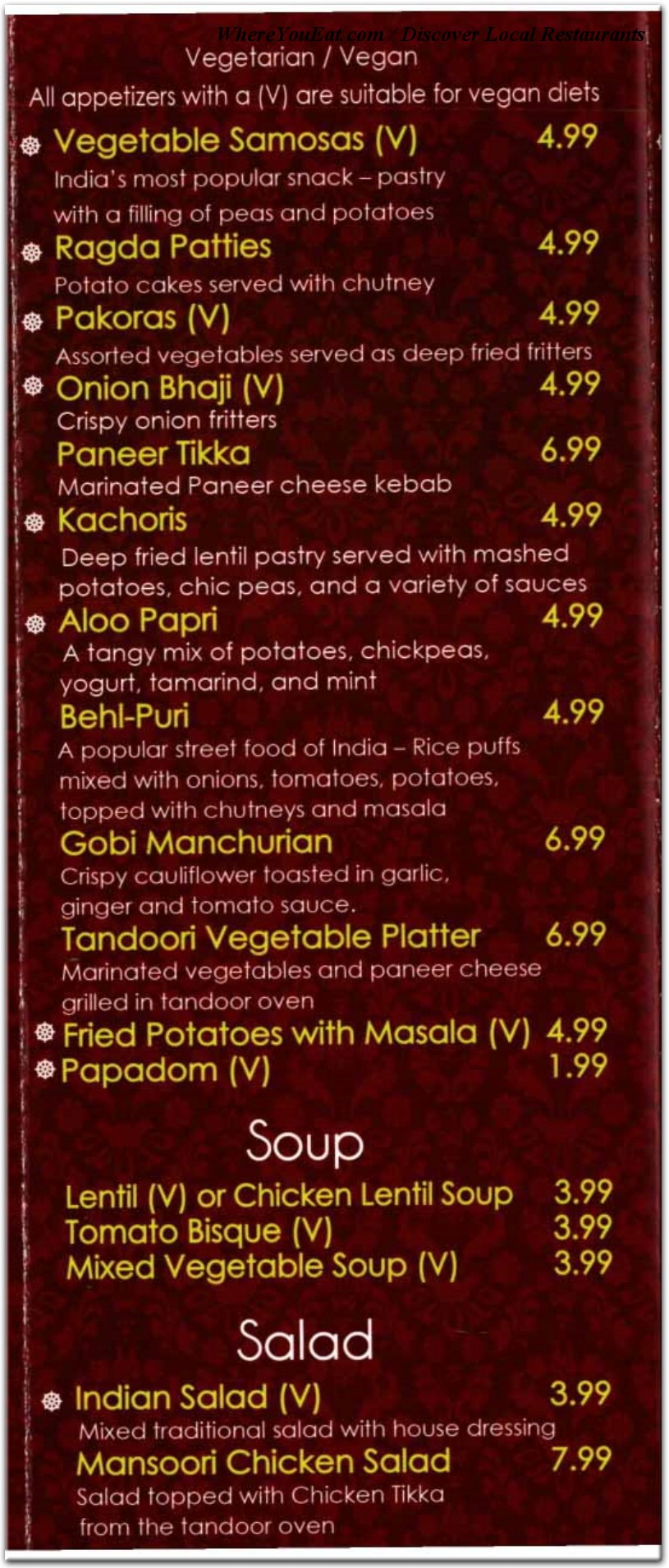 menu image