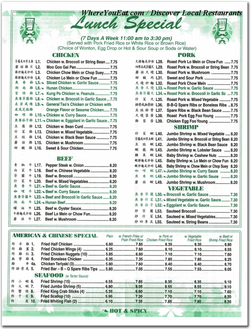 menu image