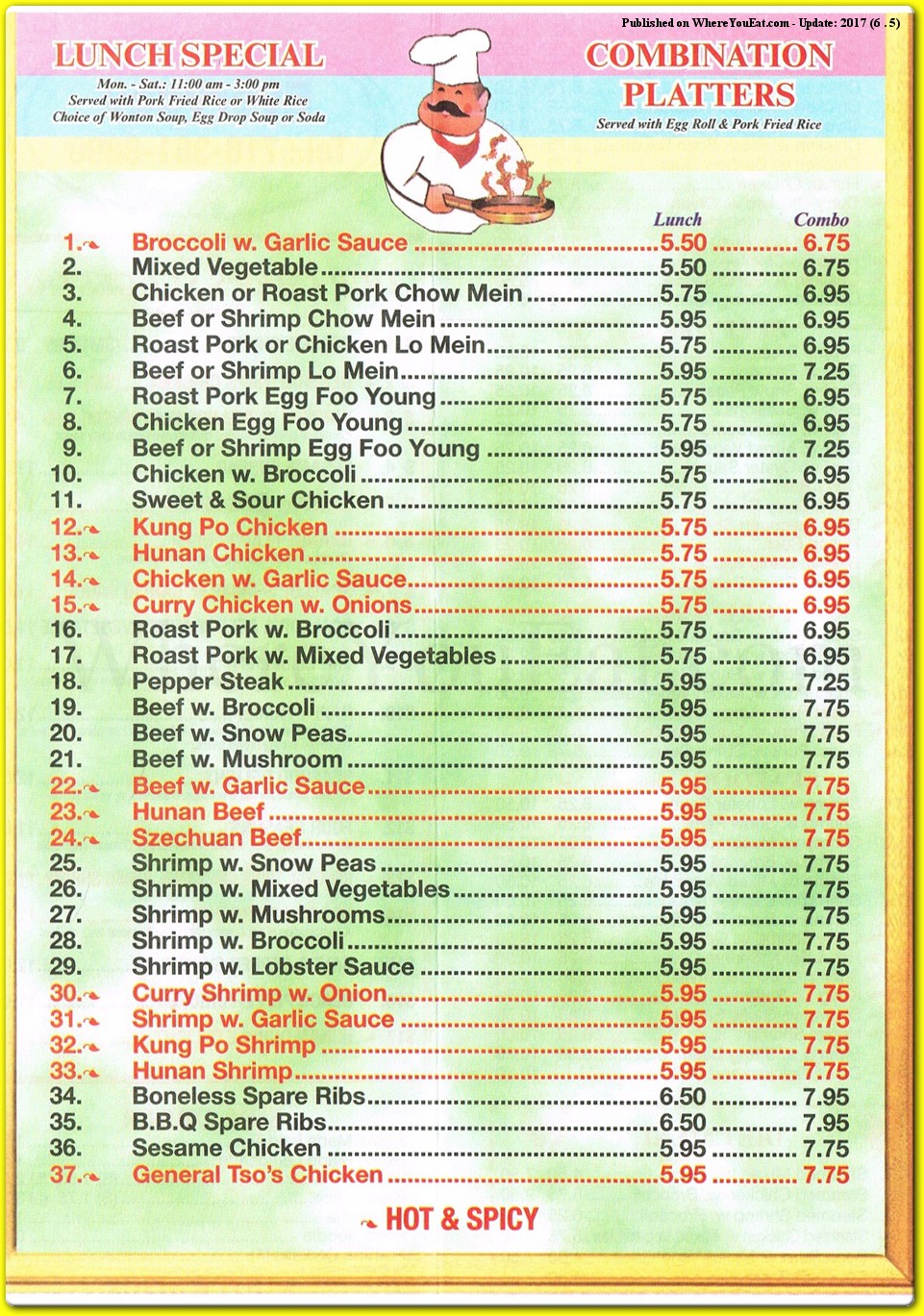 menu image