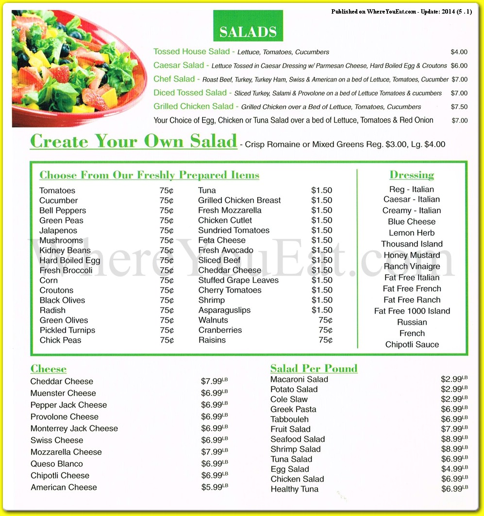 menu image