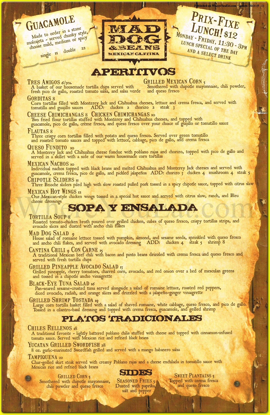 menu image