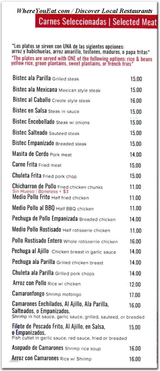 menu image