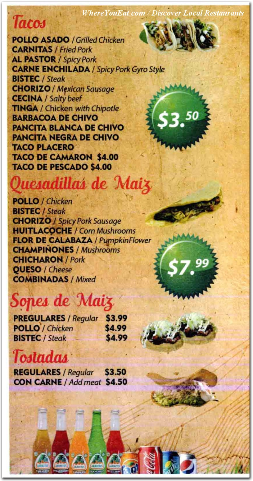 menu image