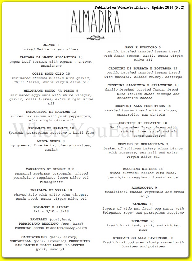 menu image