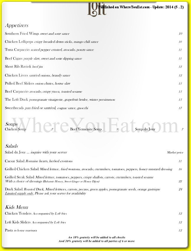 menu image