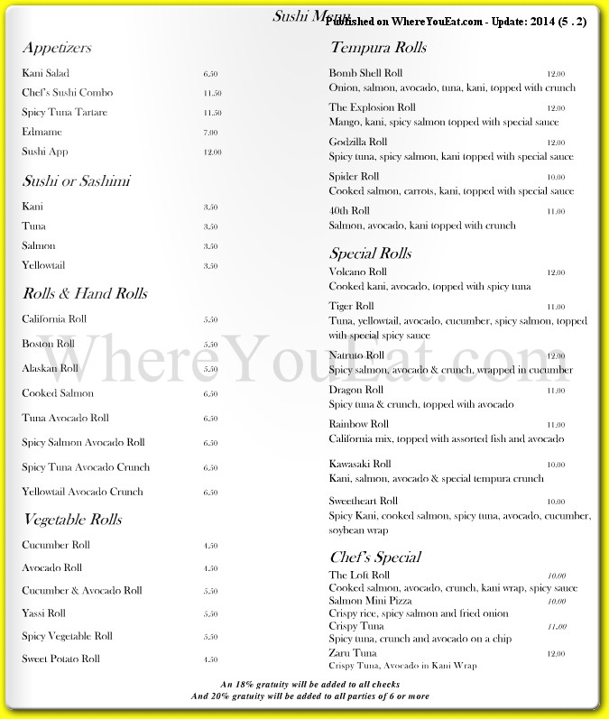 menu image